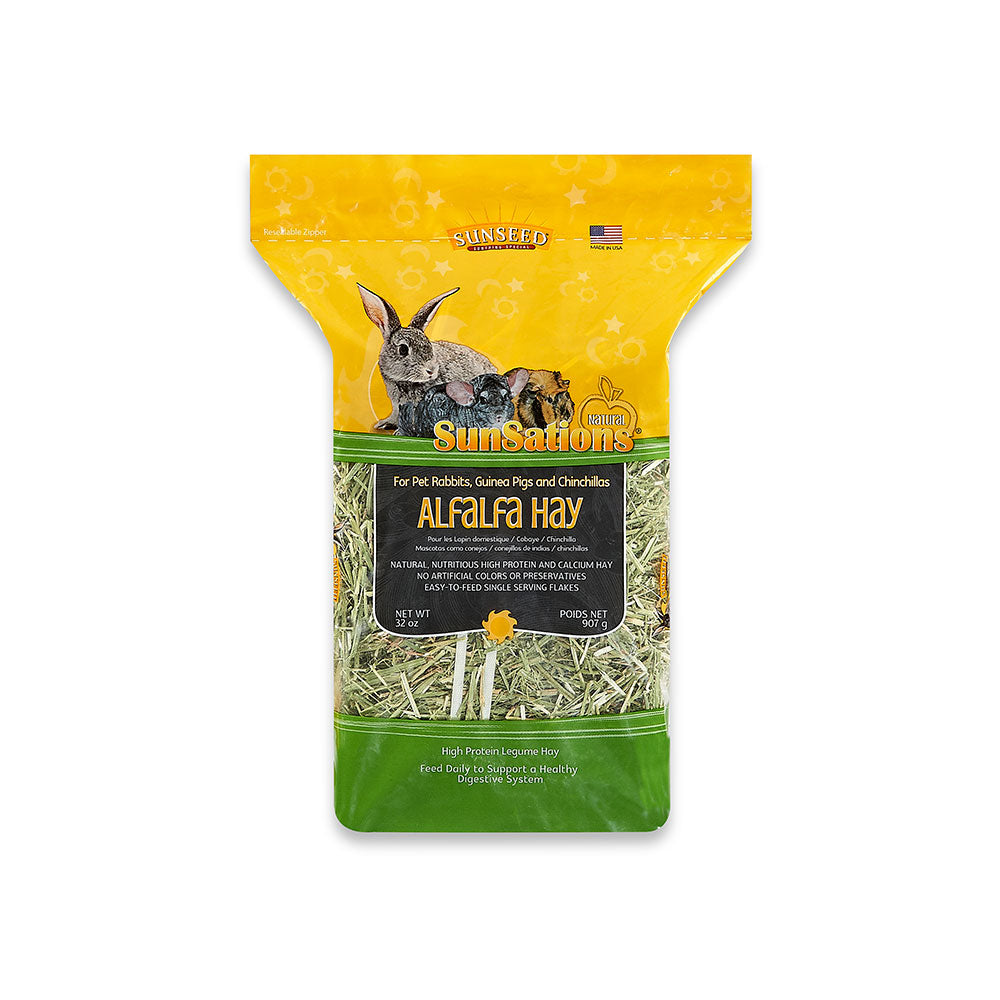 Sunseed® Sunsations™ Natural Alfalfa Hay for Rabbits, Guinea Pigs & Chinchillas 32 Oz