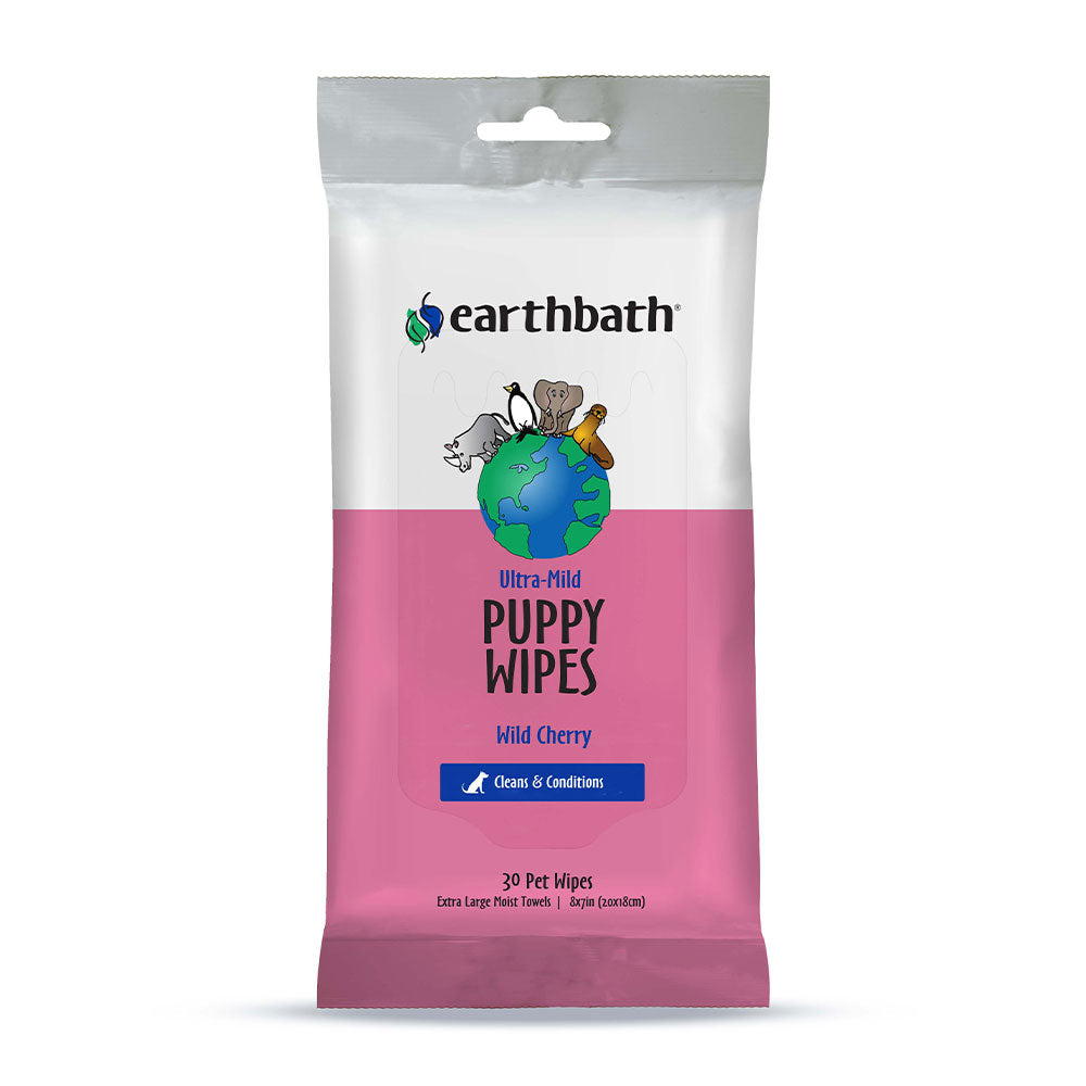 Earthbath® Wild Cherry Puppy Wipes 30 Count