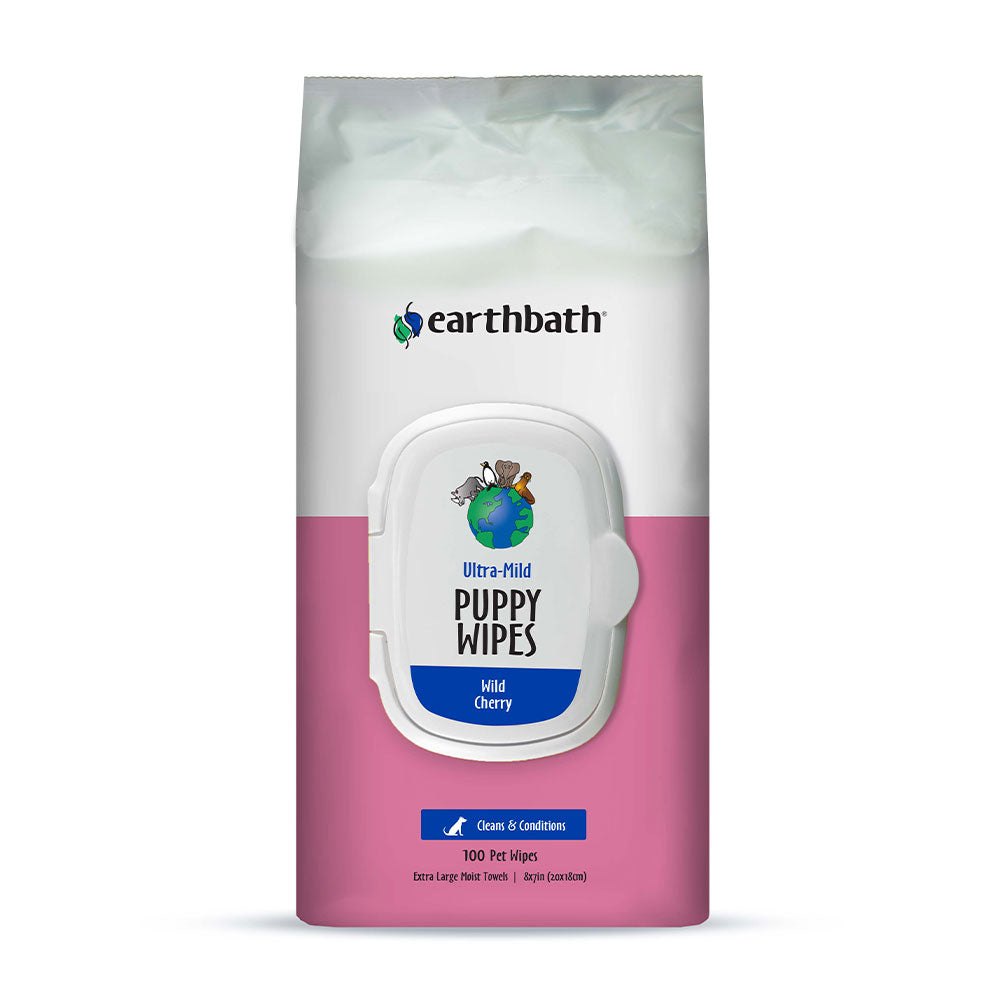 Earthbath® Wild Cherry Puppy Wipes 100 Count