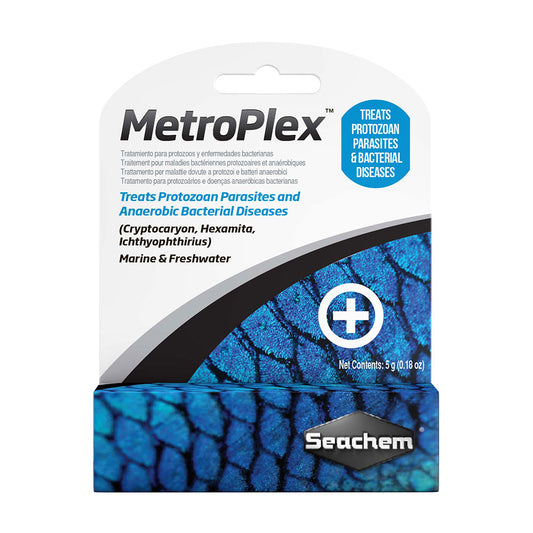 Seachem® Metroplex™ Treats Protozoan Parasites & Anaerobic Bacterial Diseases 5 Gm