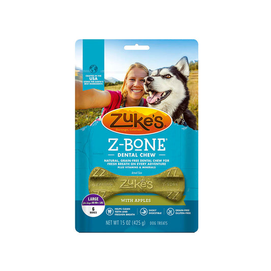Zuke's® Z-Bone® Large Grain Free Dental Chews with Apples Dog Treats 6 Count