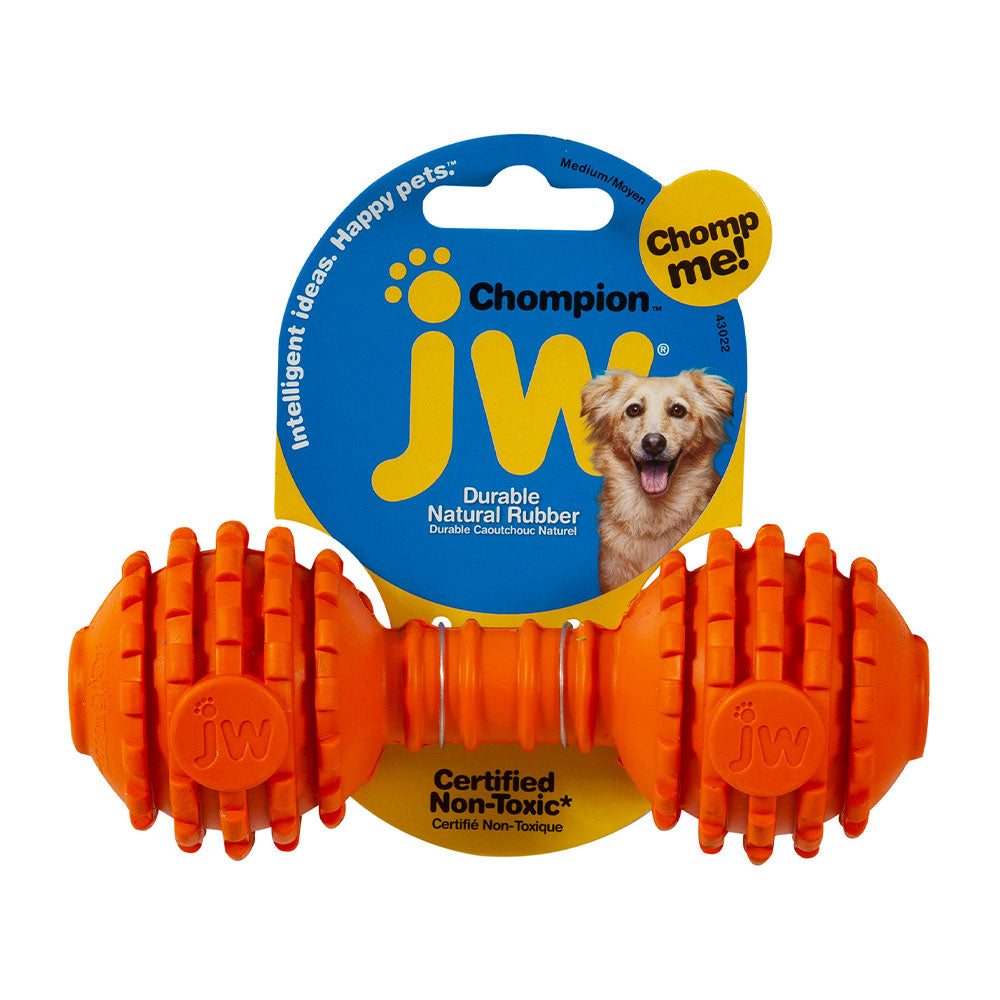 JW® Chompion® Lightweight Rubber Dog Chews Toys Color Small
