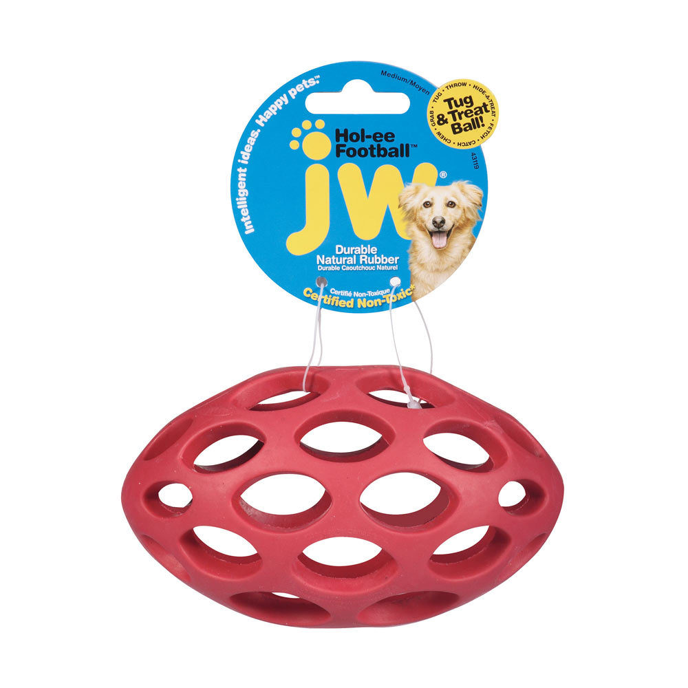 JW® Hol-ee® Football Dog Toy Assorted Color Medium
