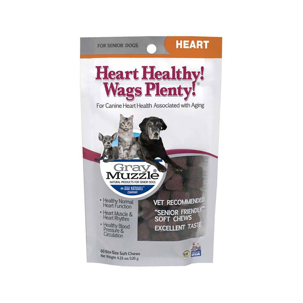 Ark Naturals® Gray Muzzle® Heart Healthy® Wags Plenty® Soft Chew Cat & Dog Treat 60 Count