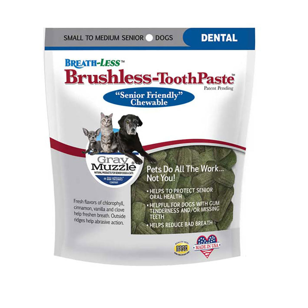 Ark Naturals® Gray Muzzle Brushless Toothpaste Dog Dental Chews Small to Medium 4.1 Oz