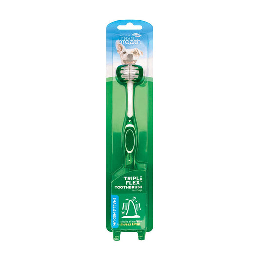 TropiClean® Fresh Breath® Triple Flex™ Toothbrush for Small Dog