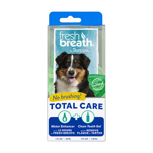 TropiClean® Fresh Breath® No Brushing Total Care Clean Teeth & Oral Care Gel Kit 4 Oz