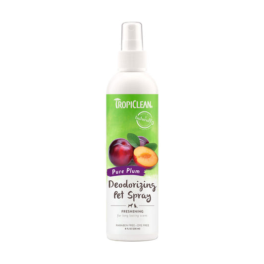 TropiClean Pure Plum Deodorizing Spray for Pets, 8oz