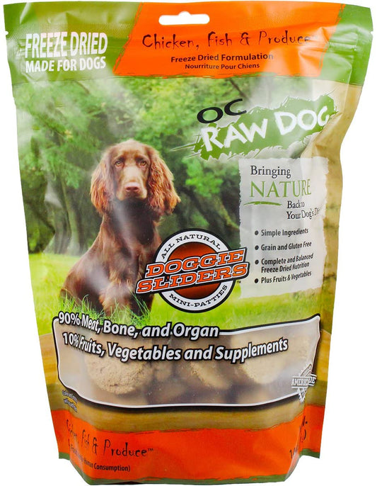 OC RAW DOG Freeze Dried Chicken,Fish & Produce