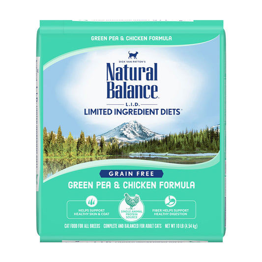 Natural Balance® Limited Ingredient Diets® Grain Free Green Pea & Chicken Dry Cat Formula 10 Lbs
