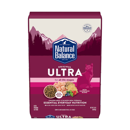 Natural Balance® Original Ultra® Whole Body Health® Chicken Meal & Salmon Meal Dry Cat Formula 15 Lbs