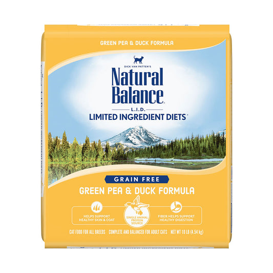 Natural Balance® Limited Ingredient Diets® Grain Free Green Pea & Duck Dry Cat Formula 10 Lbs