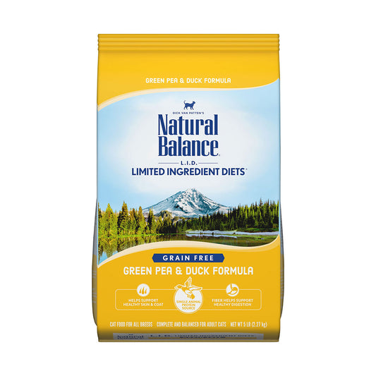 Natural Balance® Limited Ingredient Diets® Grain Free Green Pea & Duck Dry Cat Formula 5 Lbs