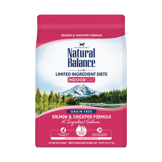 Natural Balance® Limited Ingredient Diets® Grain Free Indoor Salmon & Chickpea Dry Cat Formula 5 Lbs