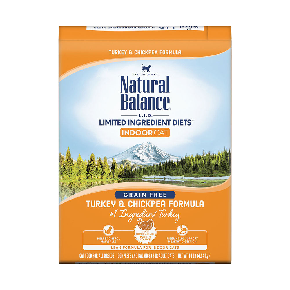 Natural Balance® Limited Ingredient Diets® Grain Free Indoor Turkey & Chickpea Dry Cat Formula 10 Lbs