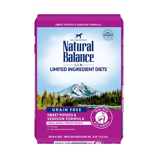 Natural Balance® Limited Ingredient Diet® Grain Free Sweet Potato and Venison Dry Dog Formula 12 Lbs