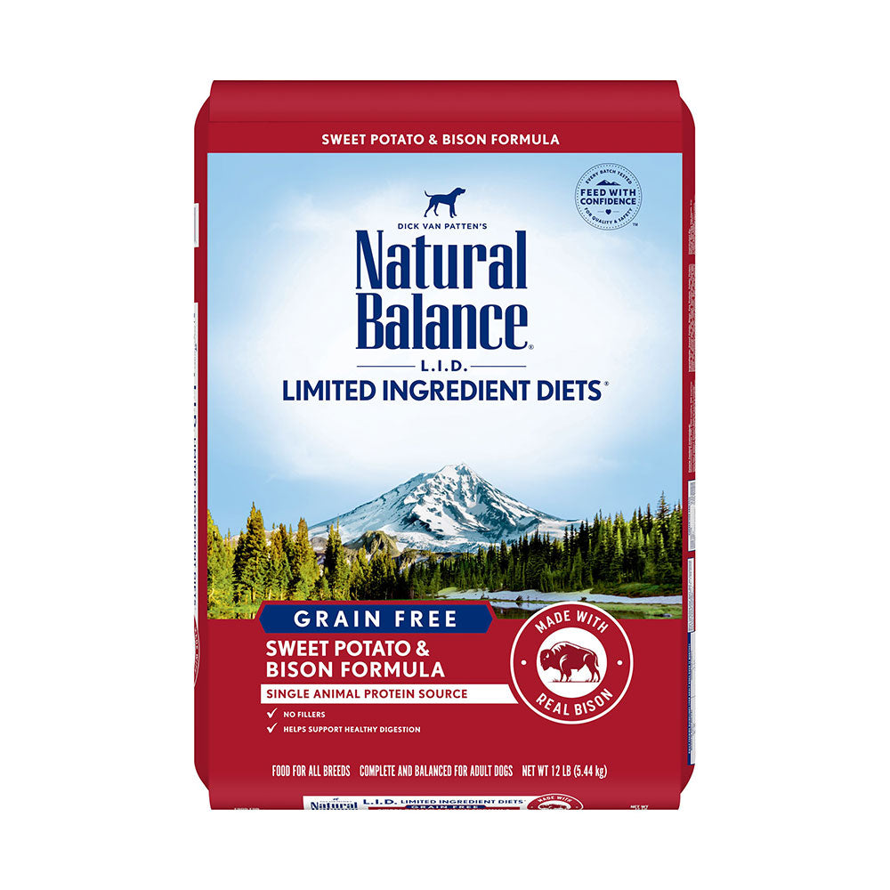 Natural Balance® Limited Ingredient Diet® Grain Free Sweet Potato and Bison Dry Dog Food Formula 12 Lbs