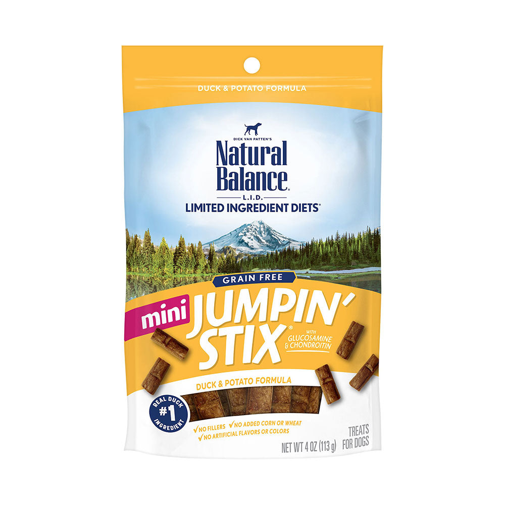 Natural Balance® Limited Ingredient Treats® Mini Jumpin’ Stix® Grain Free - Duck & Potato Formula 4 Oz