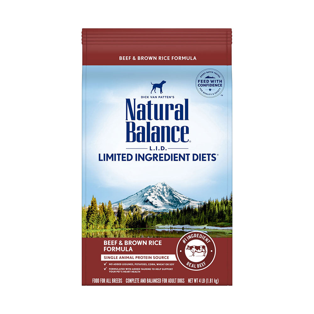 Natural Balance® Limited Ingredient Diet® Beef & Brown Rice Dry Dog Formula Adult 4 Lbs