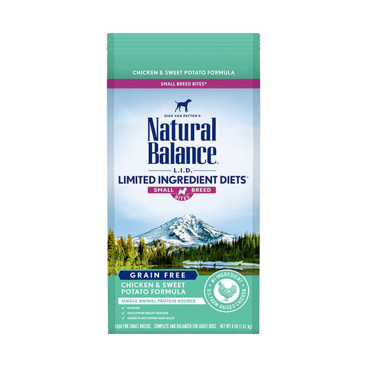 Natural Balance® Limited Ingredient Diet® Grain Free Chicken & Sweet Potato Small Breed Bites® Dry Dog Food 4 Lbs