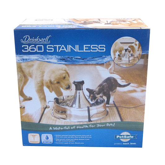 PetSafe® Drinkwell® 360 Stainless Multi-Pet Pet Fountain for Cat & Dog