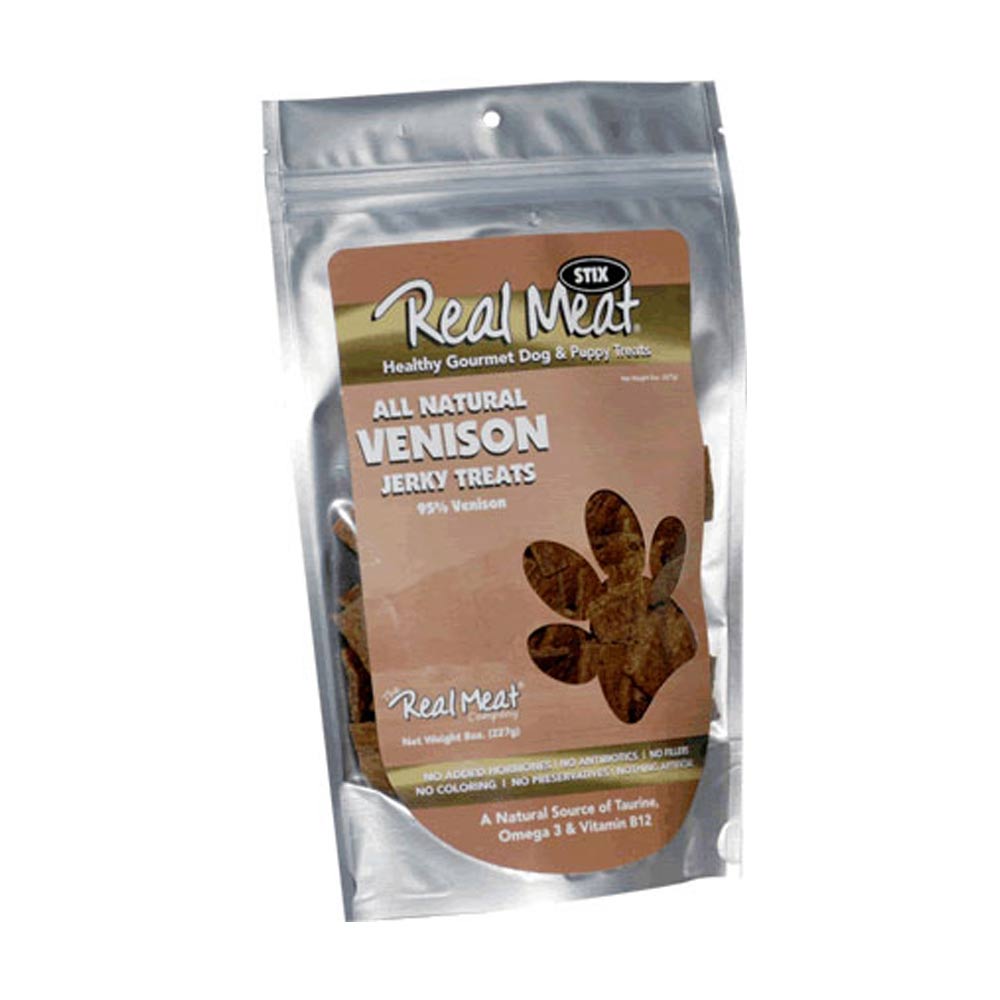 Real Meat® Venison Long Strip Dog Treat 8 Oz