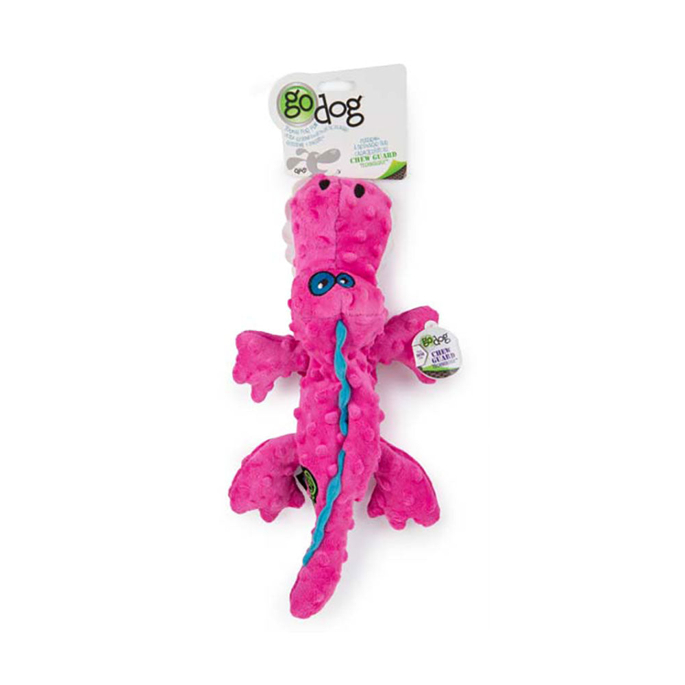 GoDog® Pink Gators Dog Toys Large