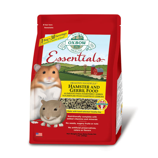 Oxbow Animal Health® Essentials Hamster & Gerbil Food 1 Lbs