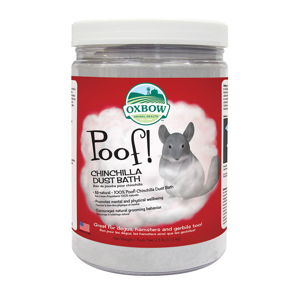 Oxbow Animal Health® Poof! Chinchilla Dust Bath 2.5 Lbs
