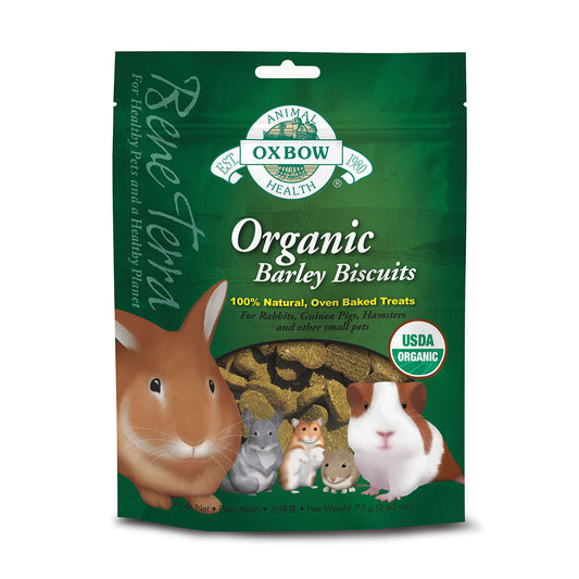 Oxbow Animal Health® Bene Terra Organic Barley Biscuits 2.65 Oz
