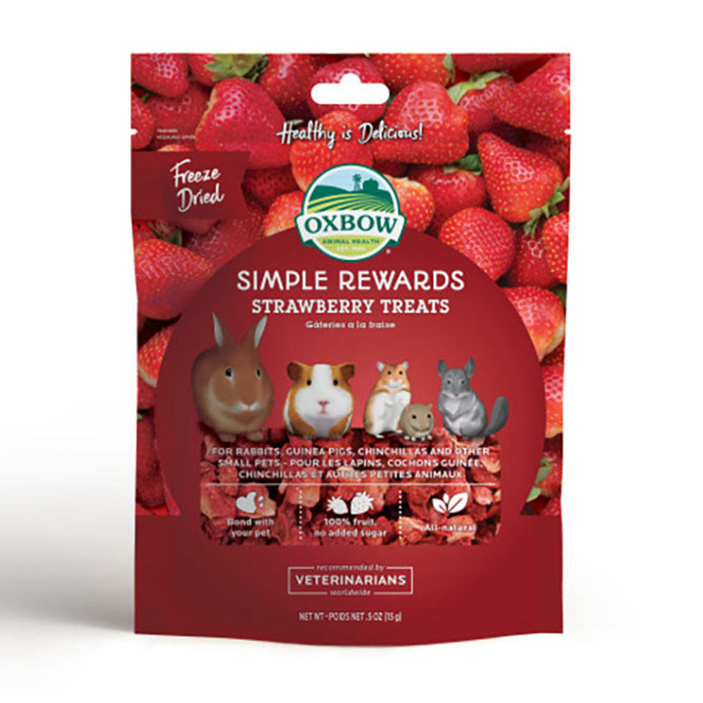 Oxbow Animal Health® Simple Rewards Strawberry Treats 0.5 Oz