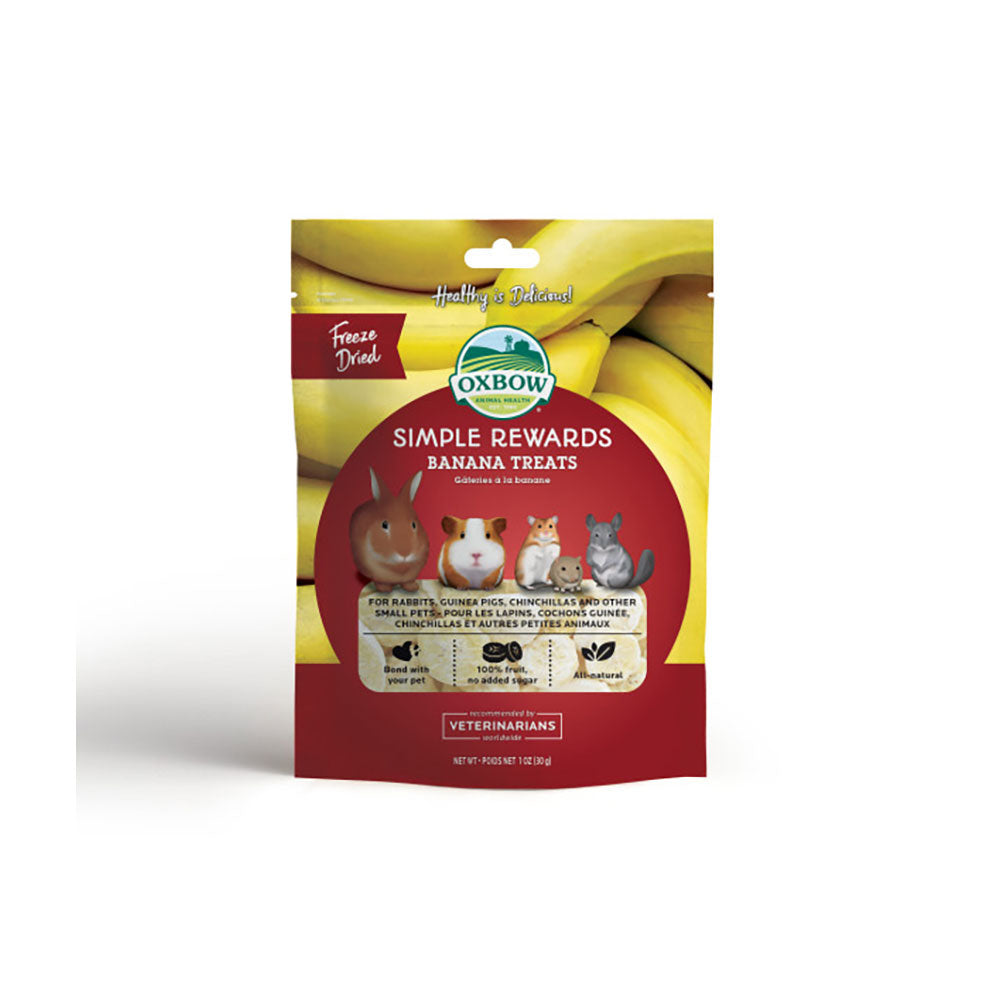 Oxbow Animal Health® Simple Rewards Banana Treats 1 Oz