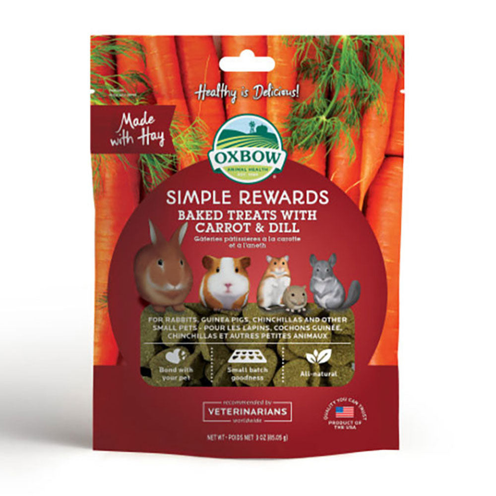 Oxbow Animal Health® Simple Rewards Baked Treats with Carrot & Dill 2 Oz