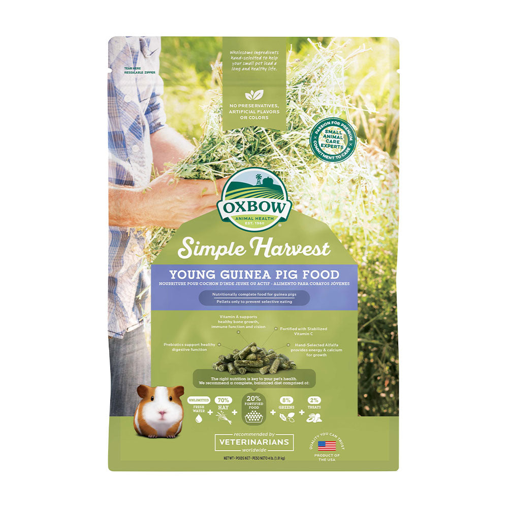 Oxbow Animal Health® Simple Harvest Young Guinea Pig Food 4 Lbs