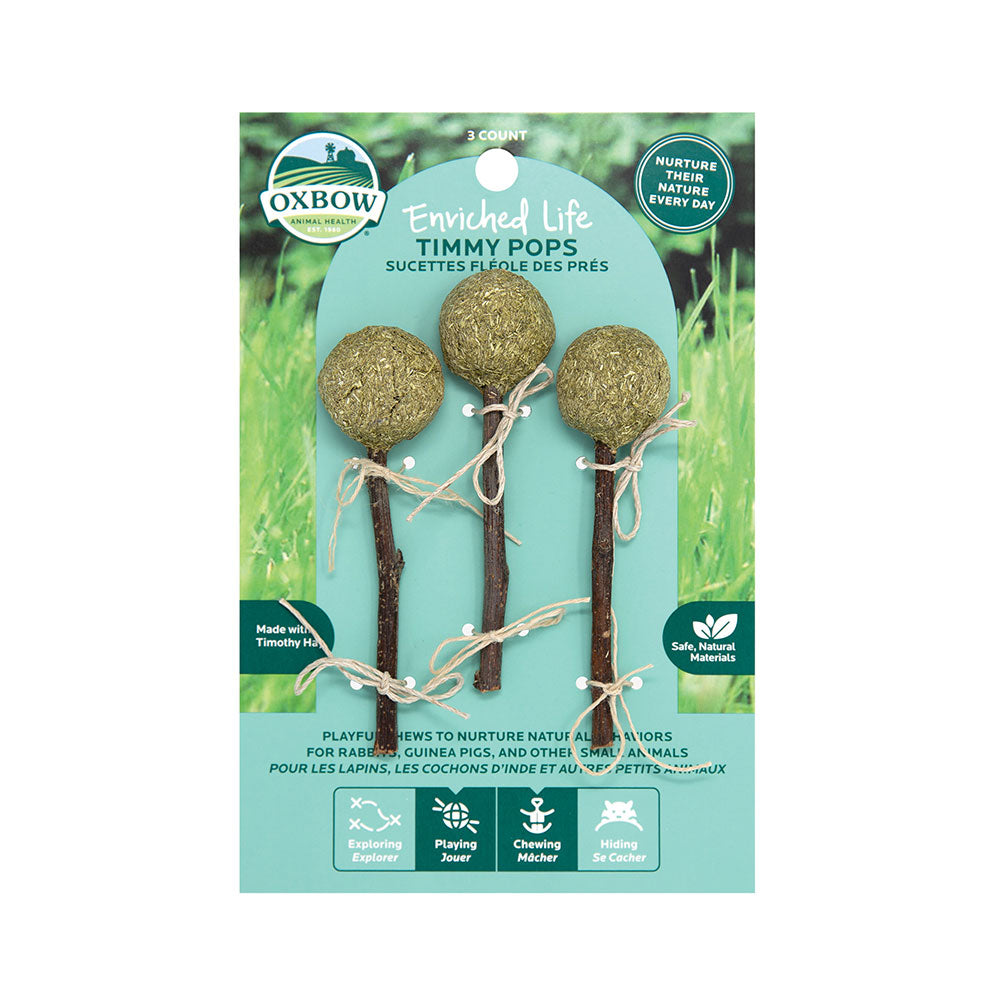 Oxbow Animal Health® Enriched Life Timmy Pops for Small Animal 3 Count