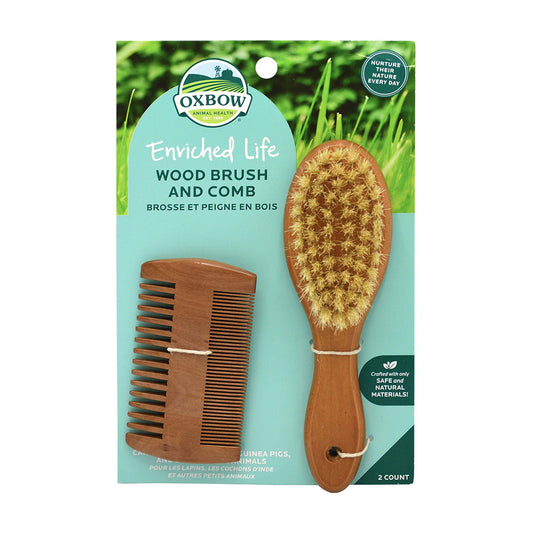 Oxbow Animal Health® Enriched Life Wood Brush & Comb