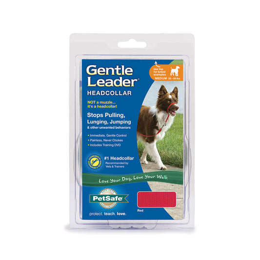 PetSafe® Gentle Leader® No Pull Dog Head Collar Red Color Medium