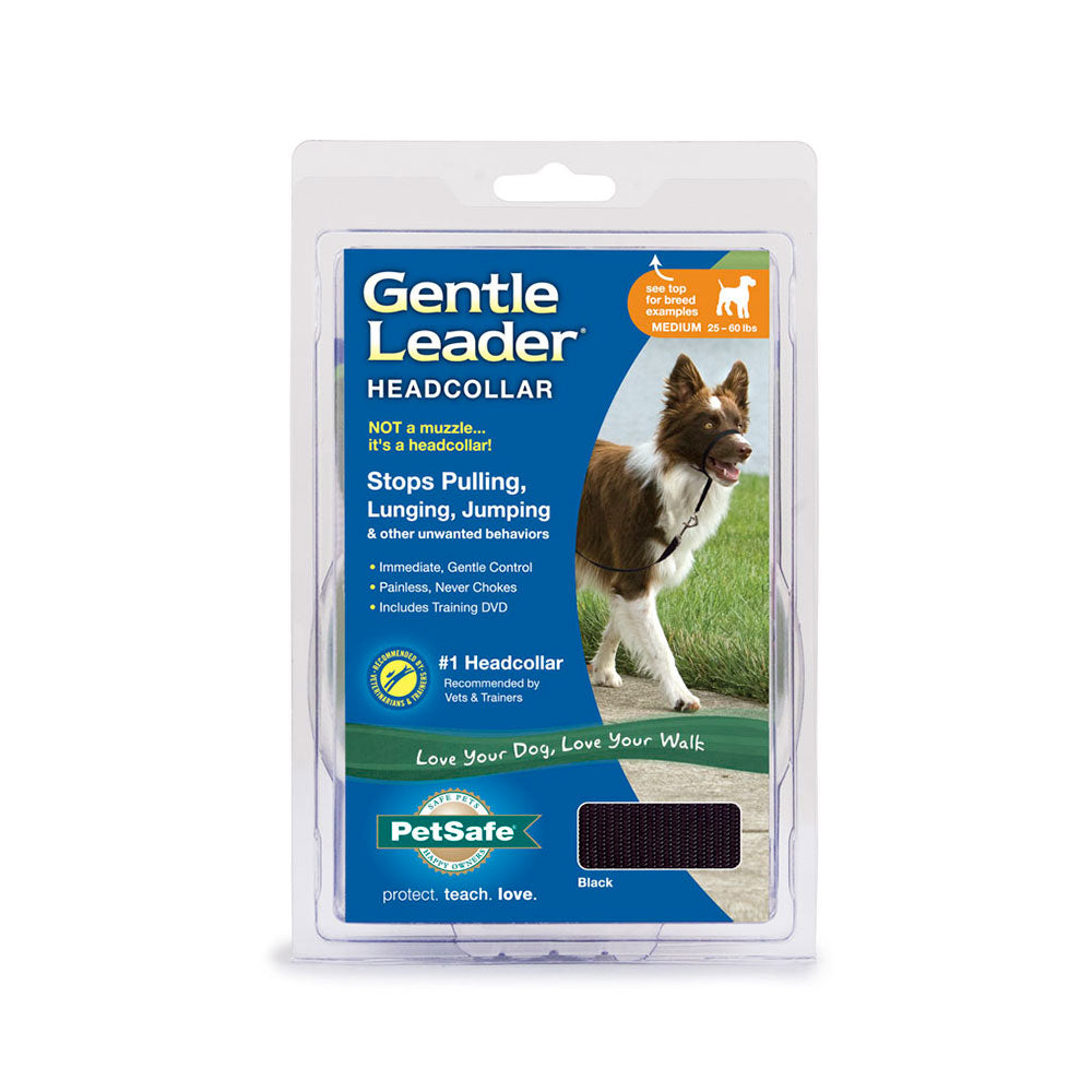 PetSafe® Gentle Leader® No Pull Dog Head Collar Black Color Medium