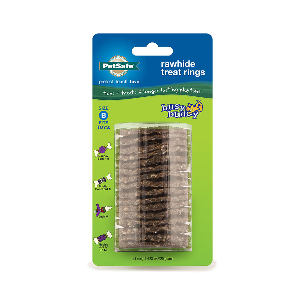 PetSafe® Busy Buddy® Sportsmen Ultra-Thick Natural Rawhide Rings for Dog Medium
