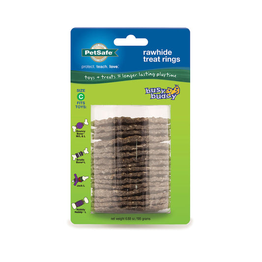 PetSafe® Busy Buddy® Sportsmen Ultra-Thick Natural Rawhide Rings for Dog Large