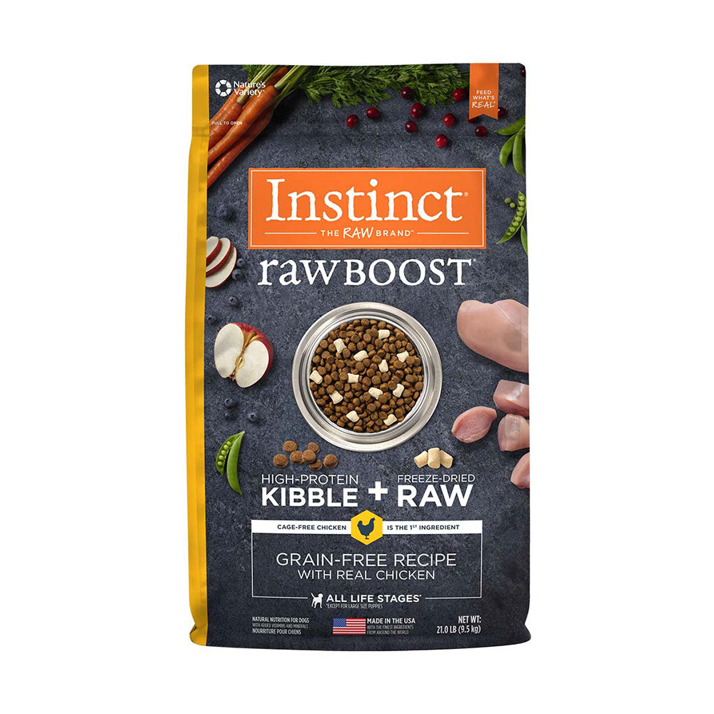 Instinct® Raw Boost® Grain Free Recipe with Real Chicken Freeze Dried Dog Food 21 Lbs