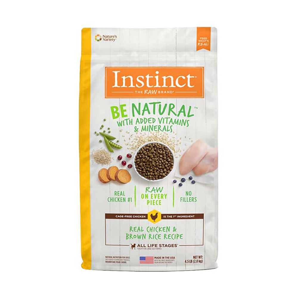 Instinct® Be Natural™ Real Chicken & Brown Rice Recipe Dog Food 4.5 Lbs