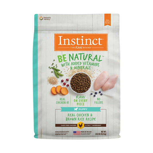 Instinct® Be Natural™ Real Chicken & Brown Rice Recipe Freeze Dried Puppy Food 24 Lbs