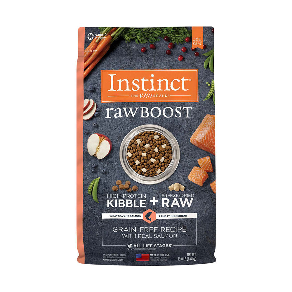 Instinct® Raw Boost® Grain Free Recipe with Real Salmon Freeze Dried Dog Food 19 Lbs