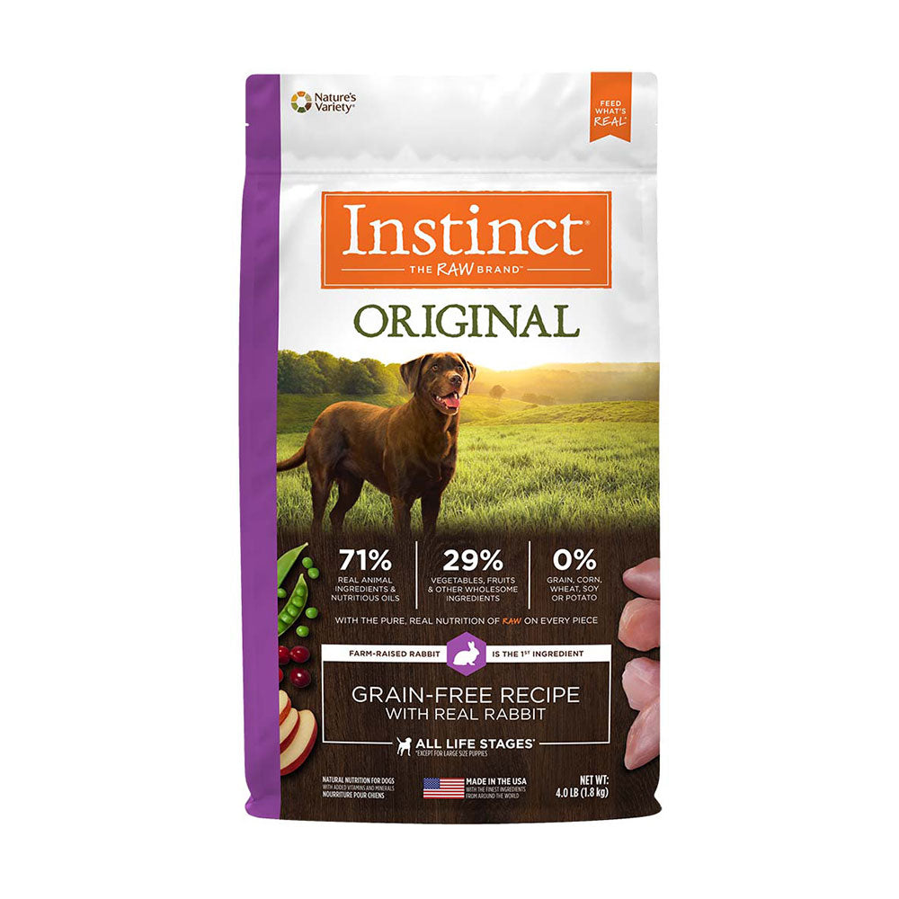 Instinct® Original Grain Free Recipe with Real Rabbit Dog Food 4 Lbs
