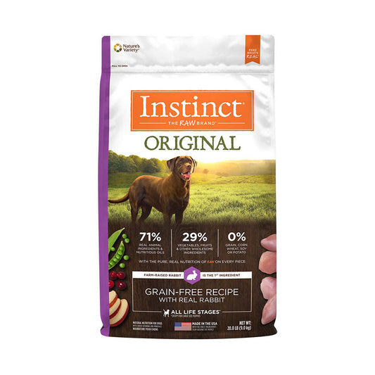 Instinct® Original Grain Free Recipe with Real Rabbit Dog Food 20 Lbs