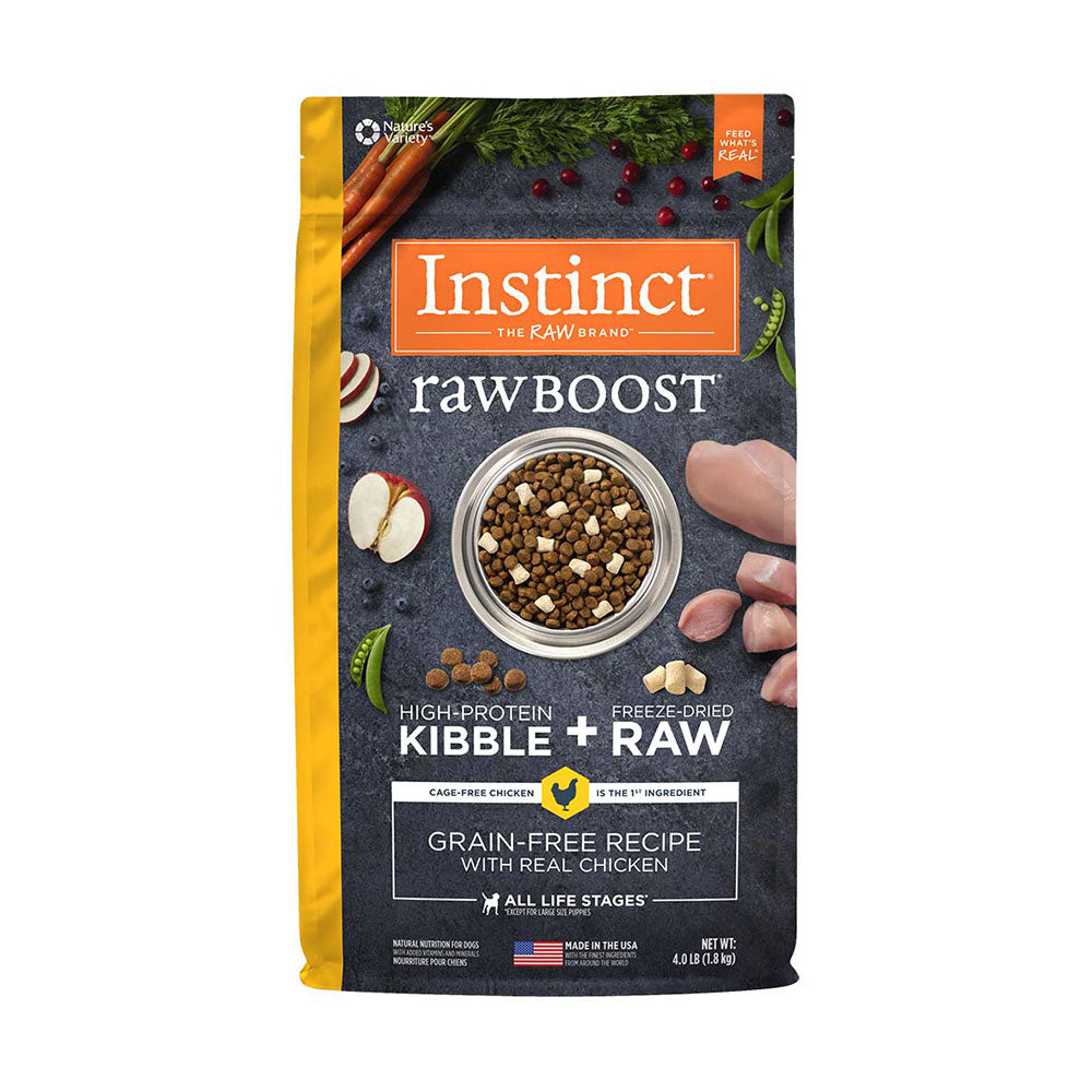 Instinct® Raw Boost® Grain Free Recipe with Real Chicken Freeze Dried Dog Food 4 Lbs