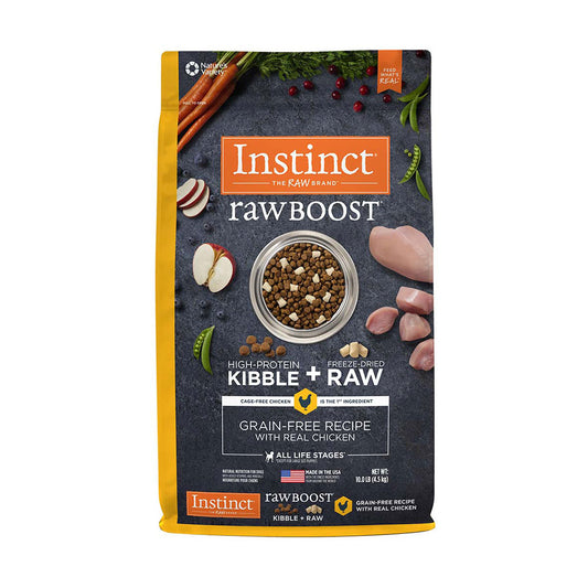Instinct® Raw Boost® Grain Free Recipe with Real Chicken Freeze Dried Dog Food 10 Lbs