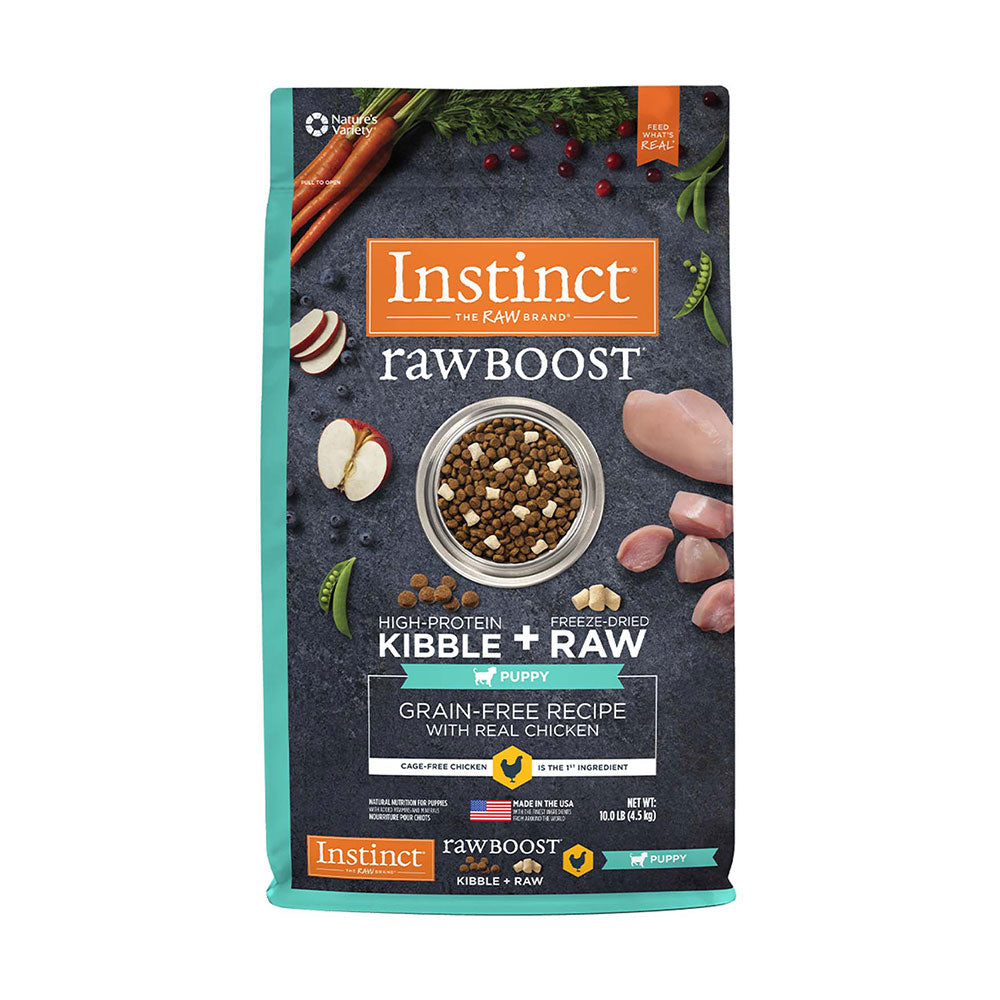 Instinct® Raw Boost® Grain Free Recipe with Real Chicken Freeze Dried Puppy Food 10 Lbs