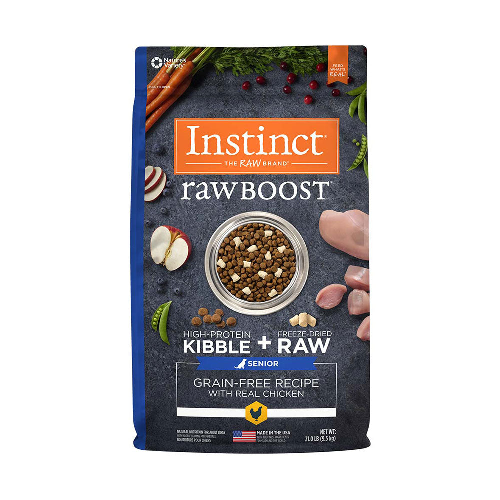 Instinct® Raw Boost® Grain Free Recipe with Real Chicken Freeze Dried Senior Dog Food 21 Lbs